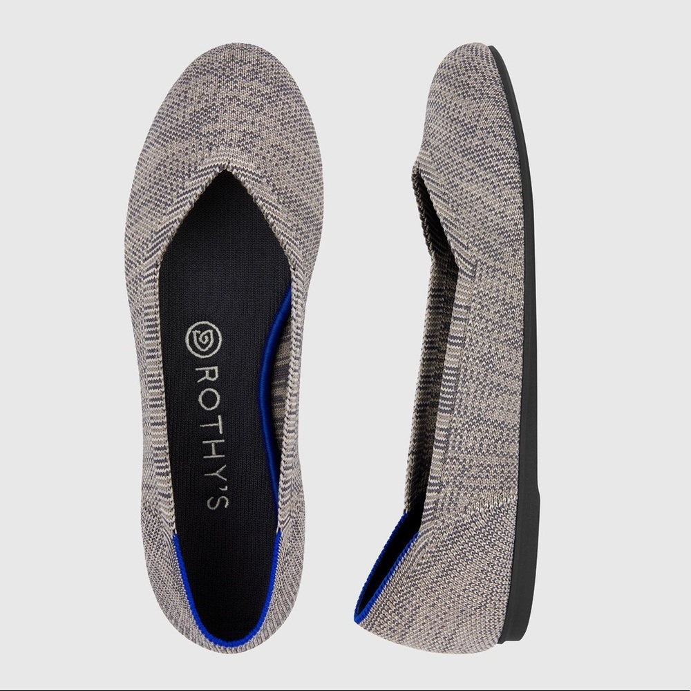 Rothy’s Taupe Heather Flats, sz 9